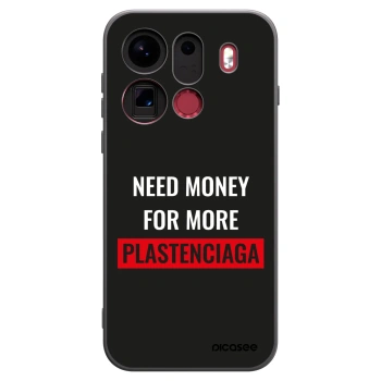 Picasee silikónový čierny obal pre OPPO Find X9 Pro - More PLASTENCIAGA