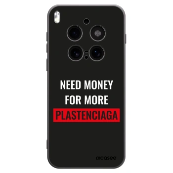 Picasee silikónový čierny obal pre Vivo X300 Pro - More PLASTENCIAGA