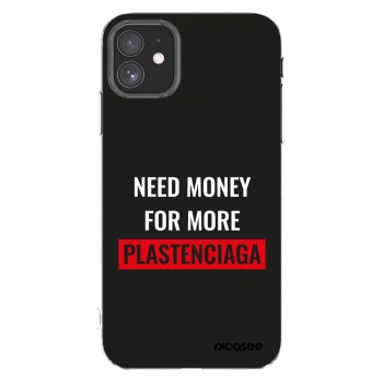 Picasee silikónový prehľadný obal pre Apple iPhone 11 - More PLASTENCIAGA