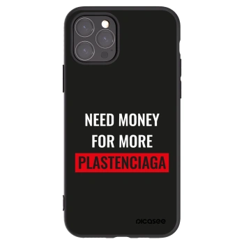 Picasee silikónový čierny obal pre Apple iPhone 11 Pro - More PLASTENCIAGA