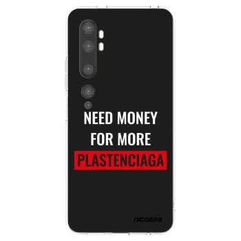 Picasee silikónový prehľadný obal pre Xiaomi Mi Note 10 (Pro) - More PLASTENCIAGA