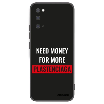 Picasee silikónový čierny obal pre Samsung Galaxy S20 G980F - More PLASTENCIAGA
