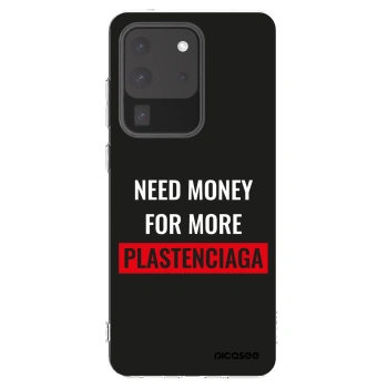 Picasee silikónový prehľadný obal pre Samsung Galaxy S20 Ultra 5G G988F - More PLASTENCIAGA