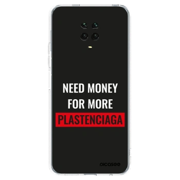 Picasee silikónový prehľadný obal pre Xiaomi Redmi Note 9 Pro - More PLASTENCIAGA