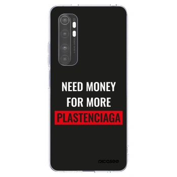 Picasee silikónový prehľadný obal pre Xiaomi Mi Note 10 Lite - More PLASTENCIAGA