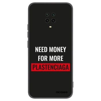 Picasee silikónový čierny obal pre Xiaomi Redmi Note 9S - More PLASTENCIAGA