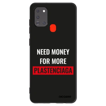 Picasee silikónový čierny obal pre Samsung Galaxy A21s - More PLASTENCIAGA