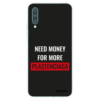 Picasee silikónový prehľadný obal pre Samsung Galaxy A30s A307F - More PLASTENCIAGA