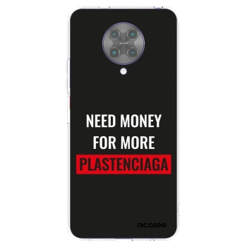 Picasee silikónový prehľadný obal pre Xiaomi Poco F2 Pro - More PLASTENCIAGA