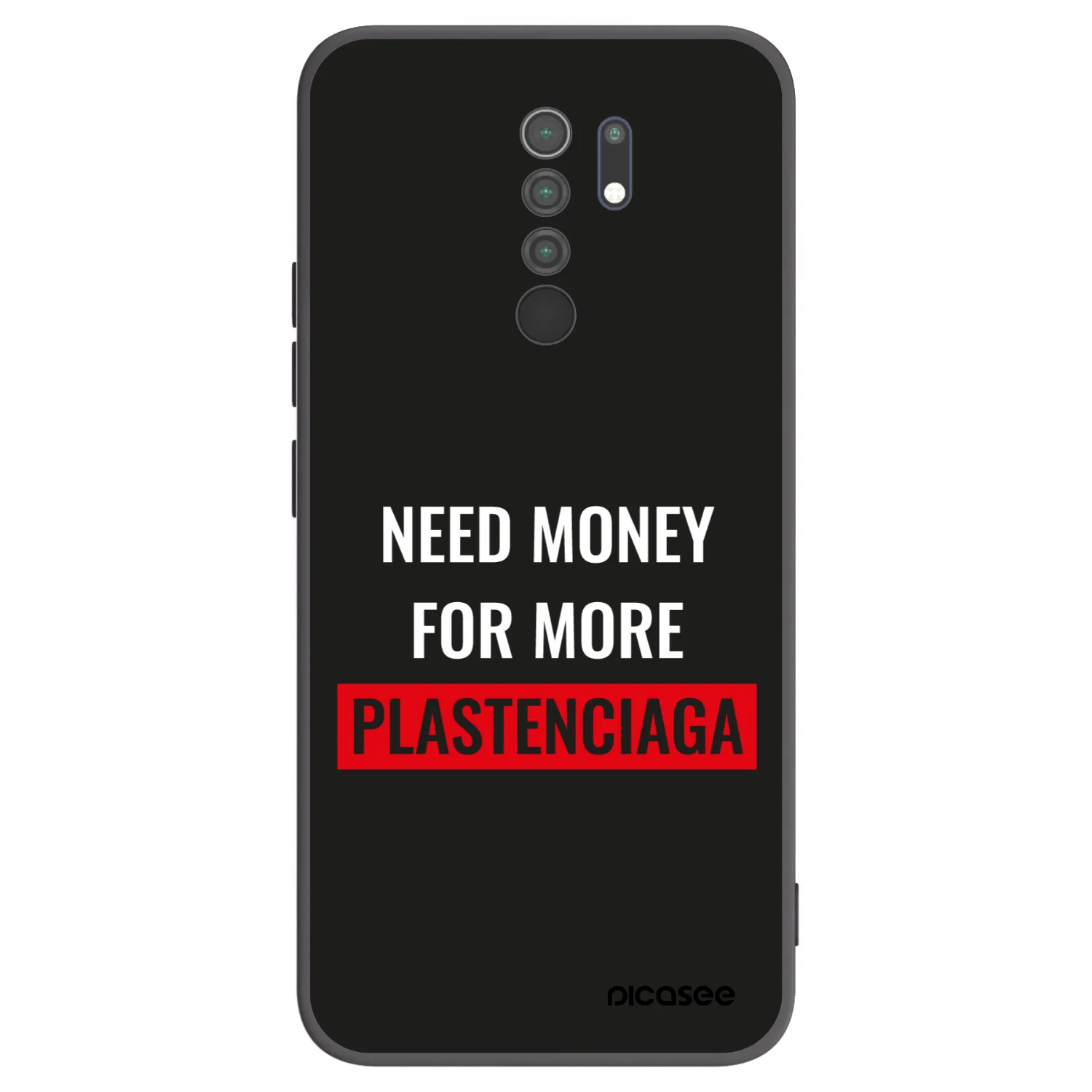 Picasee silikónový čierny obal pre Xiaomi Redmi 9 - More PLASTENCIAGA