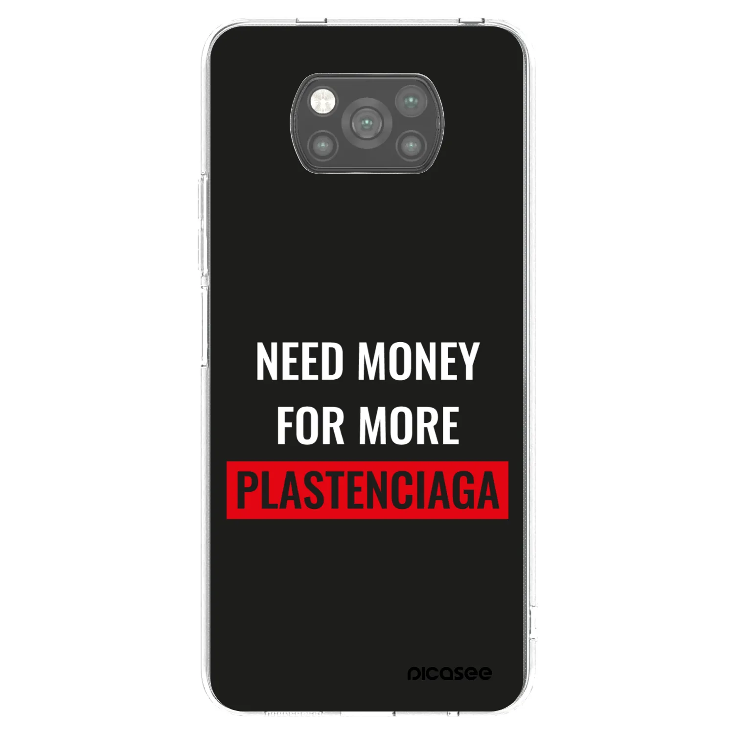 Picasee silikónový čierny obal pre Xiaomi Poco X3 - More PLASTENCIAGA