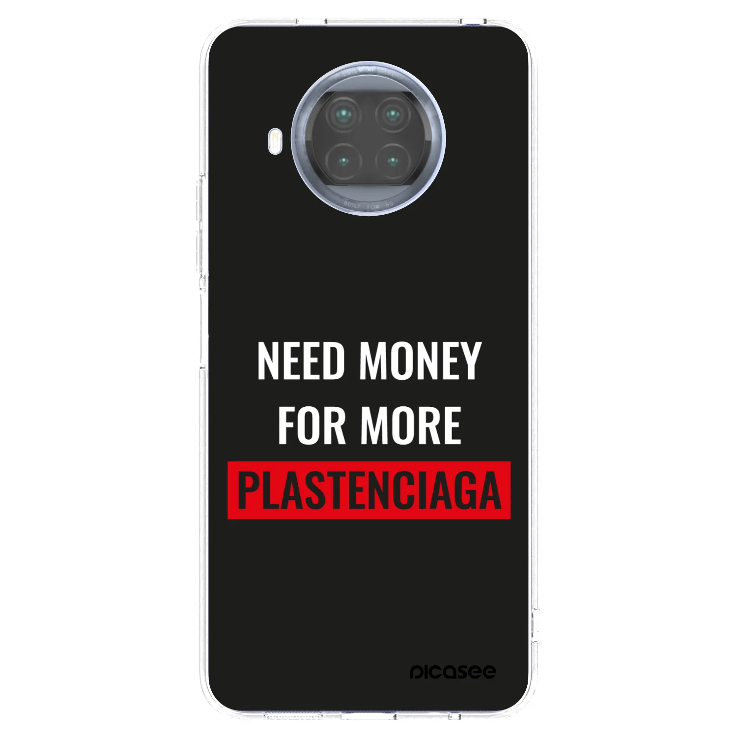 Picasee silikónový prehľadný obal pre Xiaomi Mi 10T Lite - More PLASTENCIAGA