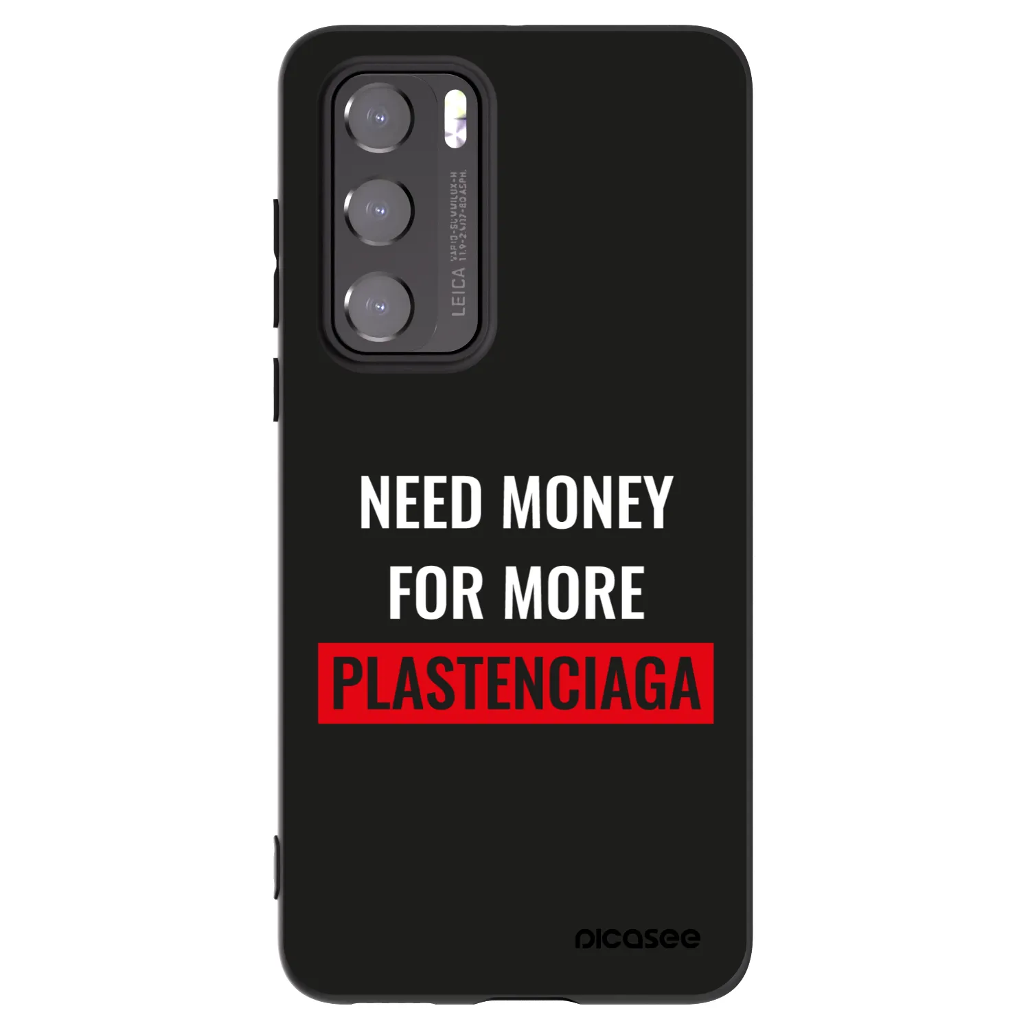 Picasee silikónový čierny obal pre Huawei P40 - More PLASTENCIAGA