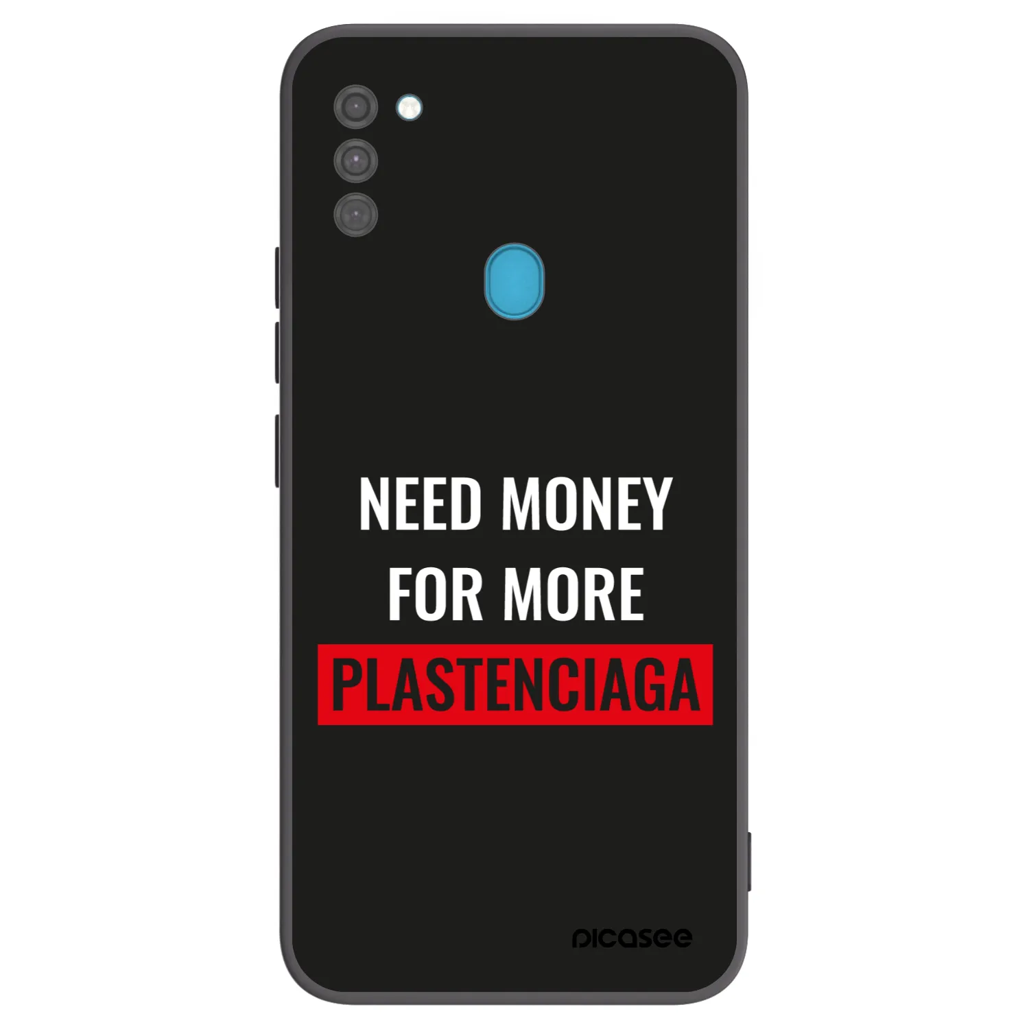 Picasee silikónový čierny obal pre Samsung Galaxy M11 - More PLASTENCIAGA