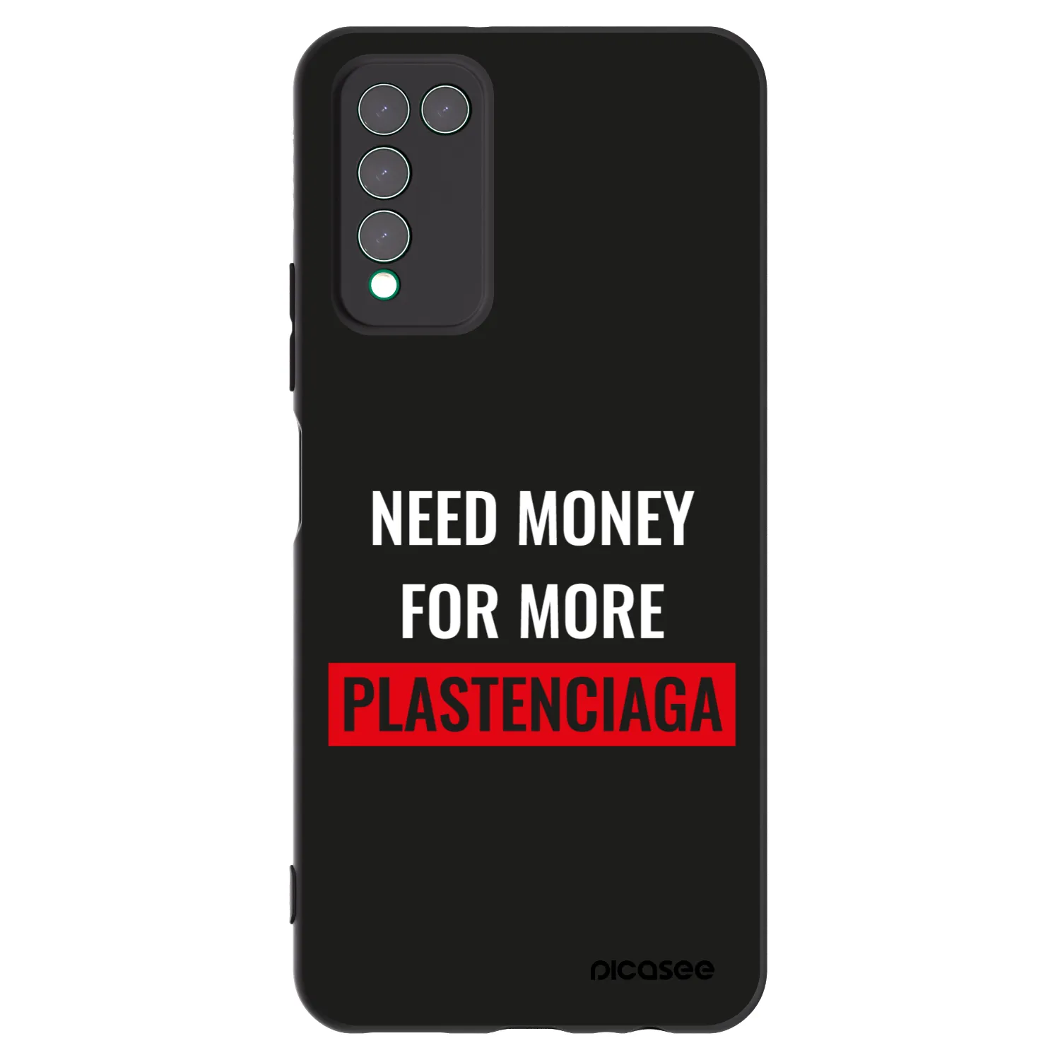 Picasee silikónový čierny obal pre Honor 10X Lite - More PLASTENCIAGA