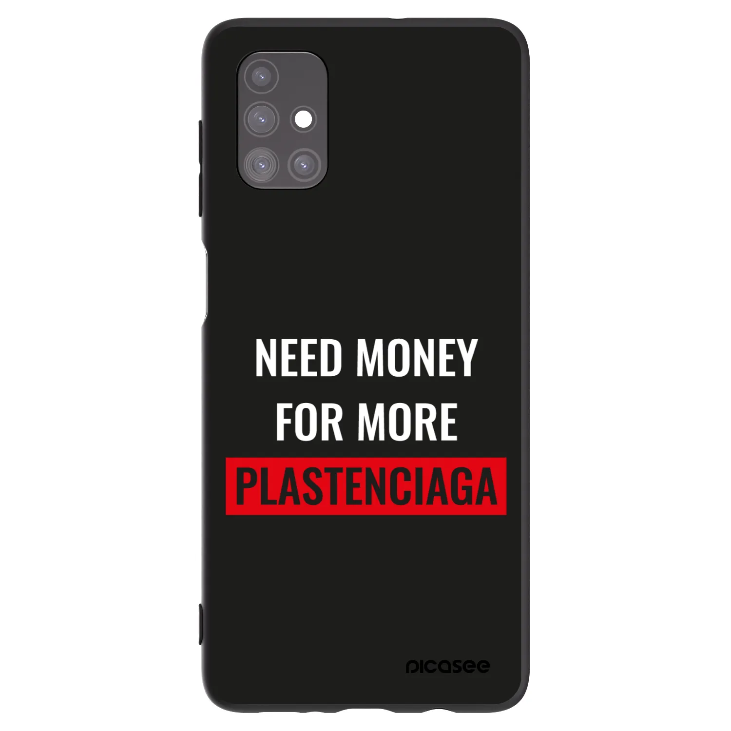 Picasee silikónový čierny obal pre Samsung Galaxy M51 M515F - More PLASTENCIAGA