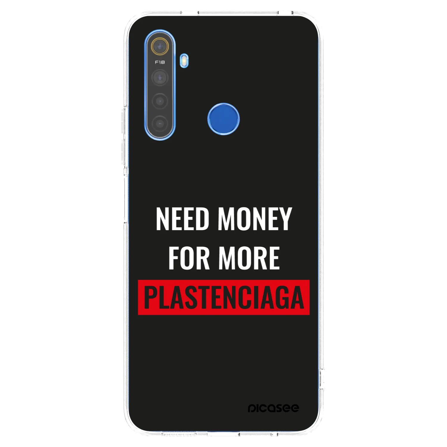 Picasee silikónový prehľadný obal pre Realme 5 - More PLASTENCIAGA