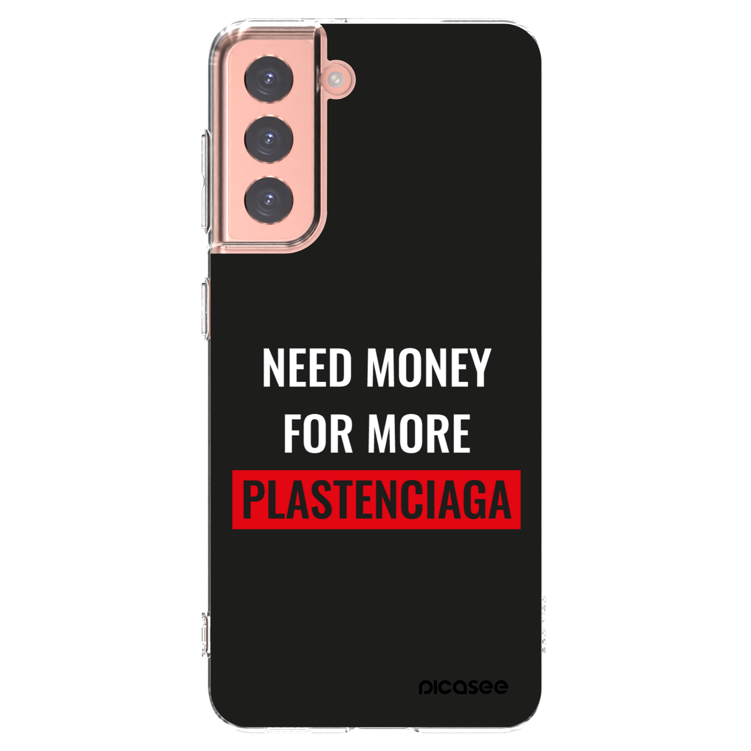 Silikónový prehľadný obal pre Samsung Galaxy S21 5G G991B - More PLASTENCIAGA
