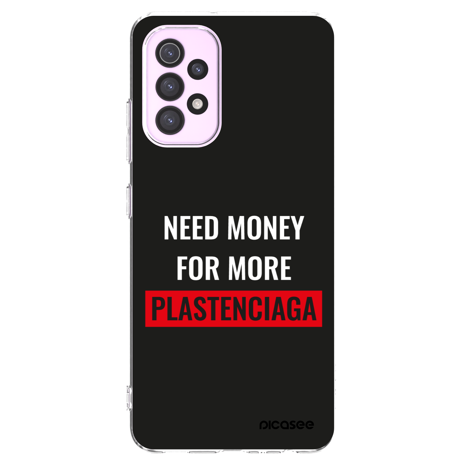 Picasee silikónový prehľadný obal pre Samsung Galaxy A32 5G A326B - More PLASTENCIAGA
