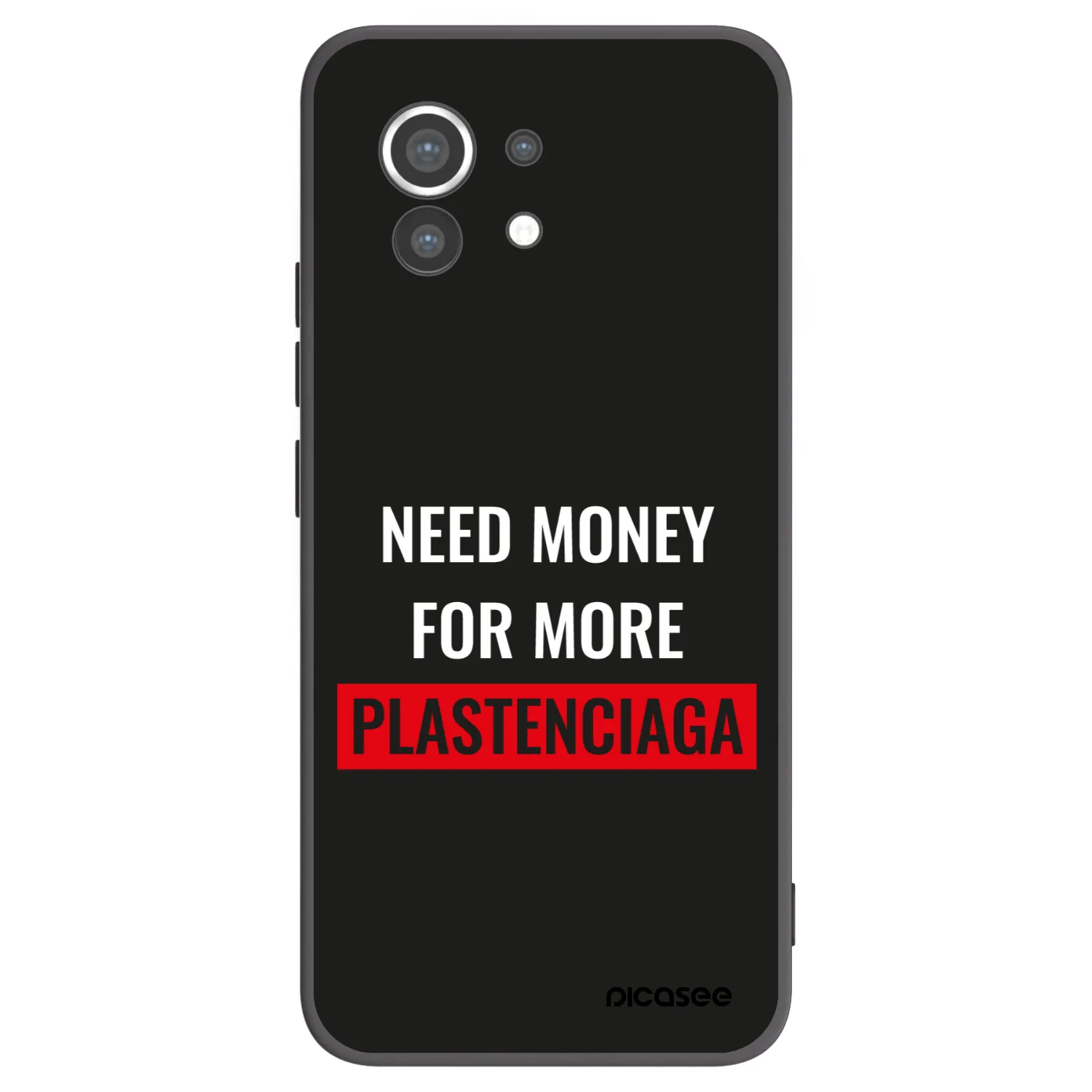Picasee silikónový čierny obal pre Xiaomi Mi 11 - More PLASTENCIAGA