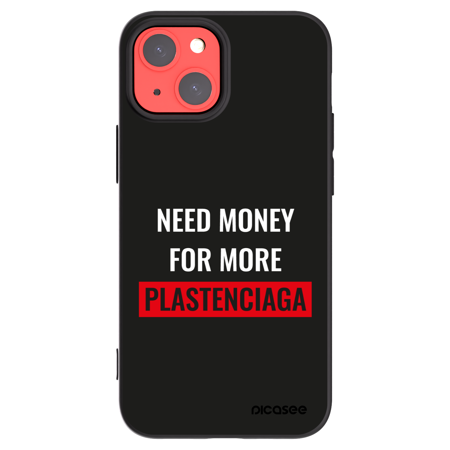 Picasee silikónový čierny obal pre Apple iPhone 13 mini - More PLASTENCIAGA