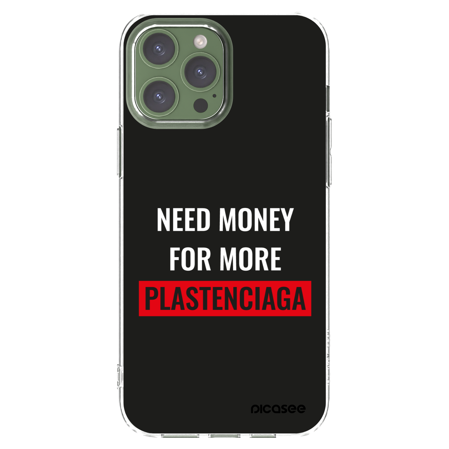 Silikónový prehľadný obal pre Apple iPhone 13 Pro Max - More PLASTENCIAGA