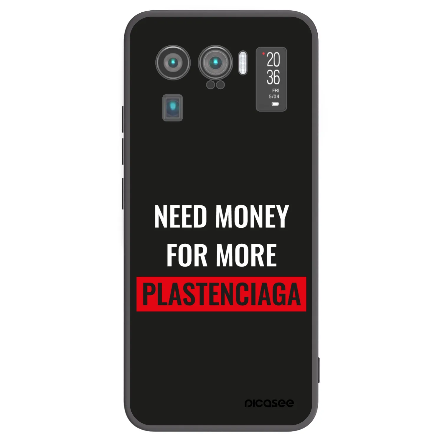Picasee silikónový čierny obal pre Xiaomi Mi 11 Ultra - More PLASTENCIAGA