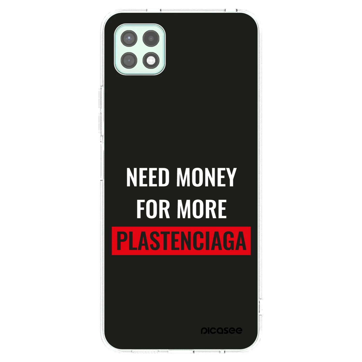 Picasee silikónový prehľadný obal pre Samsung Galaxy A22 A226B 5G - More PLASTENCIAGA