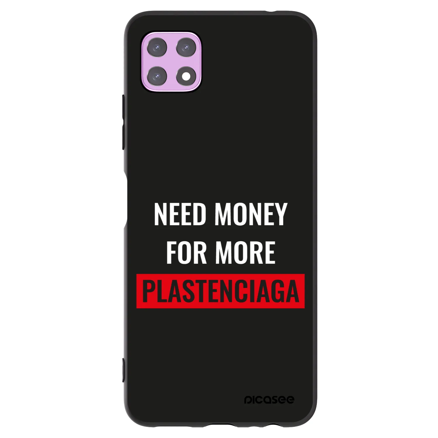 Picasee silikónový čierny obal pre Samsung Galaxy A22 A226B 5G - More PLASTENCIAGA