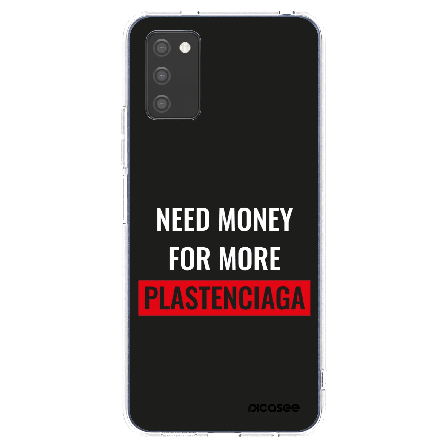 Picasee silikónový prehľadný obal pre Samsung Galaxy A02s A025G - More PLASTENCIAGA