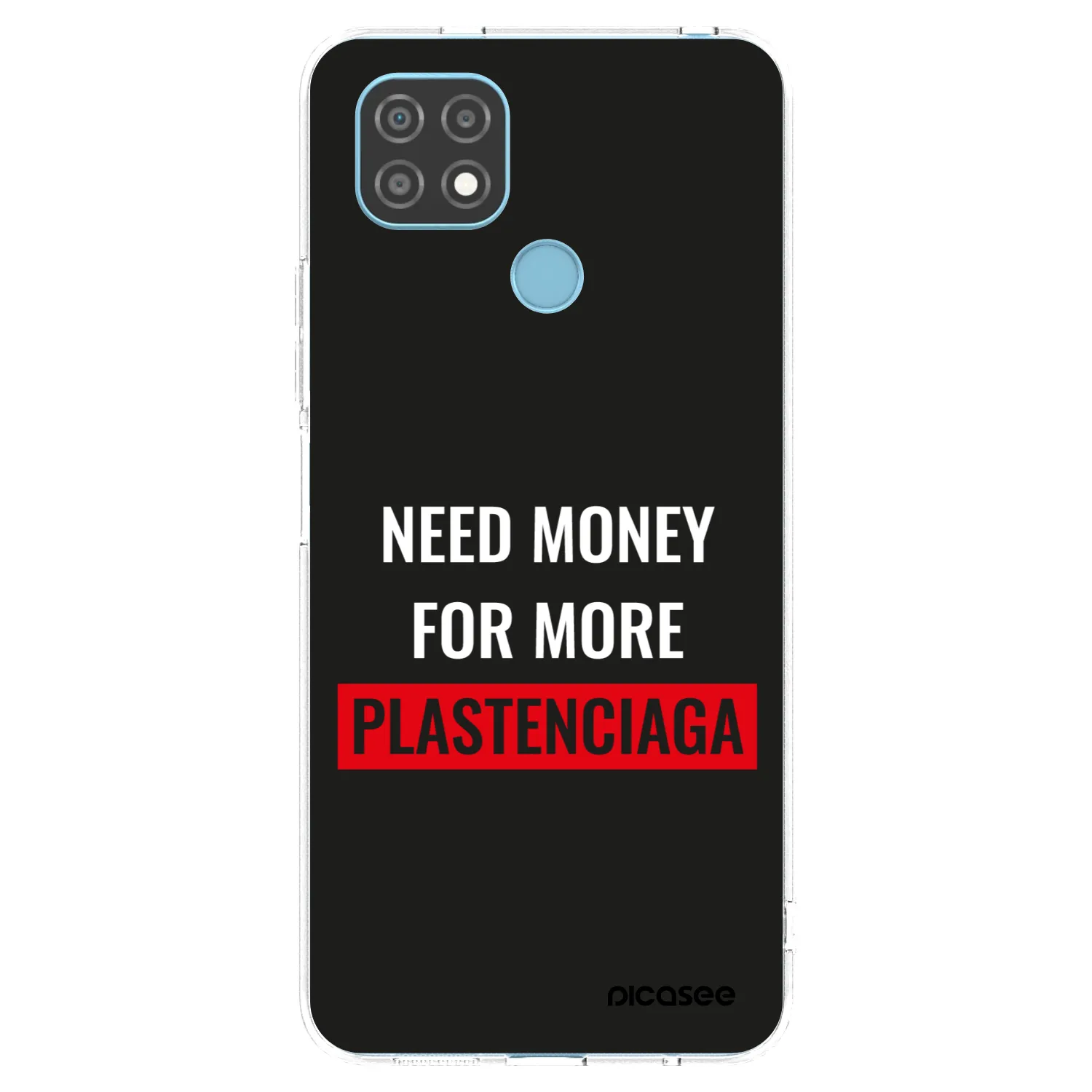 Picasee silikónový prehľadný obal pre Realme C21 - More PLASTENCIAGA