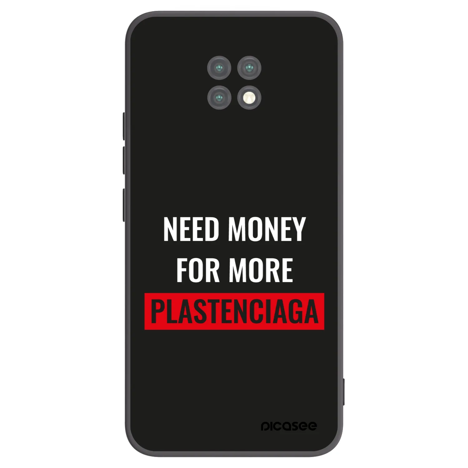 Picasee silikónový čierny obal pre Xiaomi Redmi Note 9T - More PLASTENCIAGA