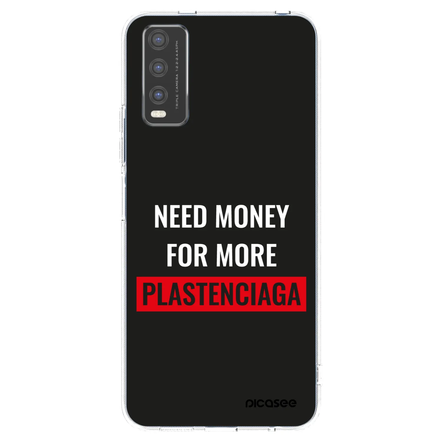 Picasee silikónový prehľadný obal pre Vivo Y20s - More PLASTENCIAGA