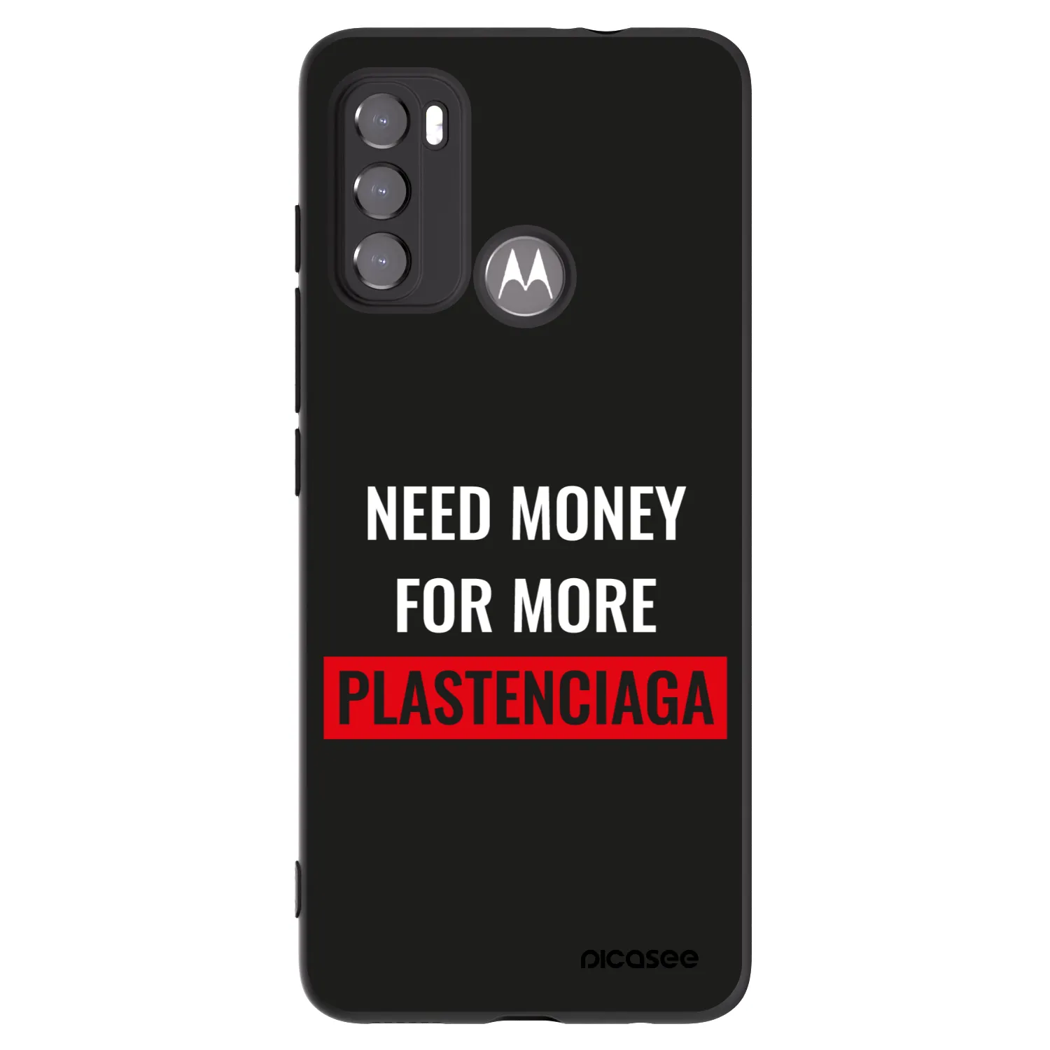 Picasee silikónový čierny obal pre Motorola Moto G60 - More PLASTENCIAGA