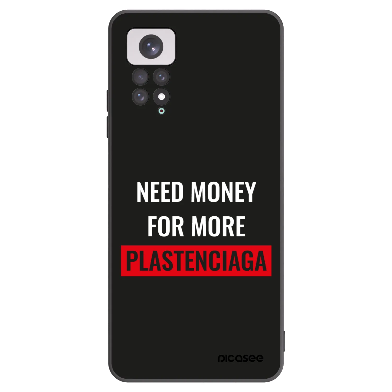 Picasee silikónový čierny obal pre Xiaomi Redmi Note 11 - More PLASTENCIAGA