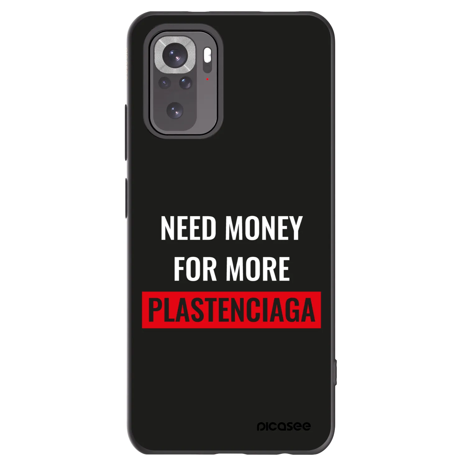 Picasee silikónový čierny obal pre Xiaomi Redmi Note 11S 4G - More PLASTENCIAGA