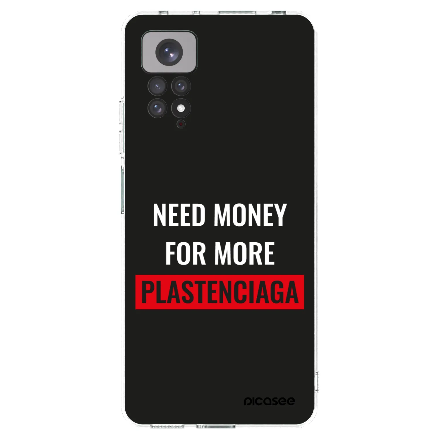 Picasee silikónový prehľadný obal pre Xiaomi Redmi Note 11S 4G - More PLASTENCIAGA