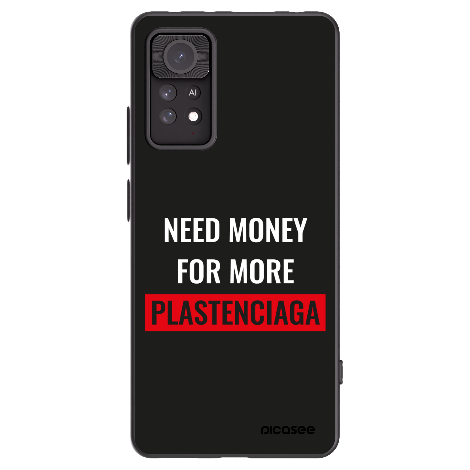 Picasee silikónový čierny obal pre Xiaomi Redmi Note 11 Pro - More PLASTENCIAGA