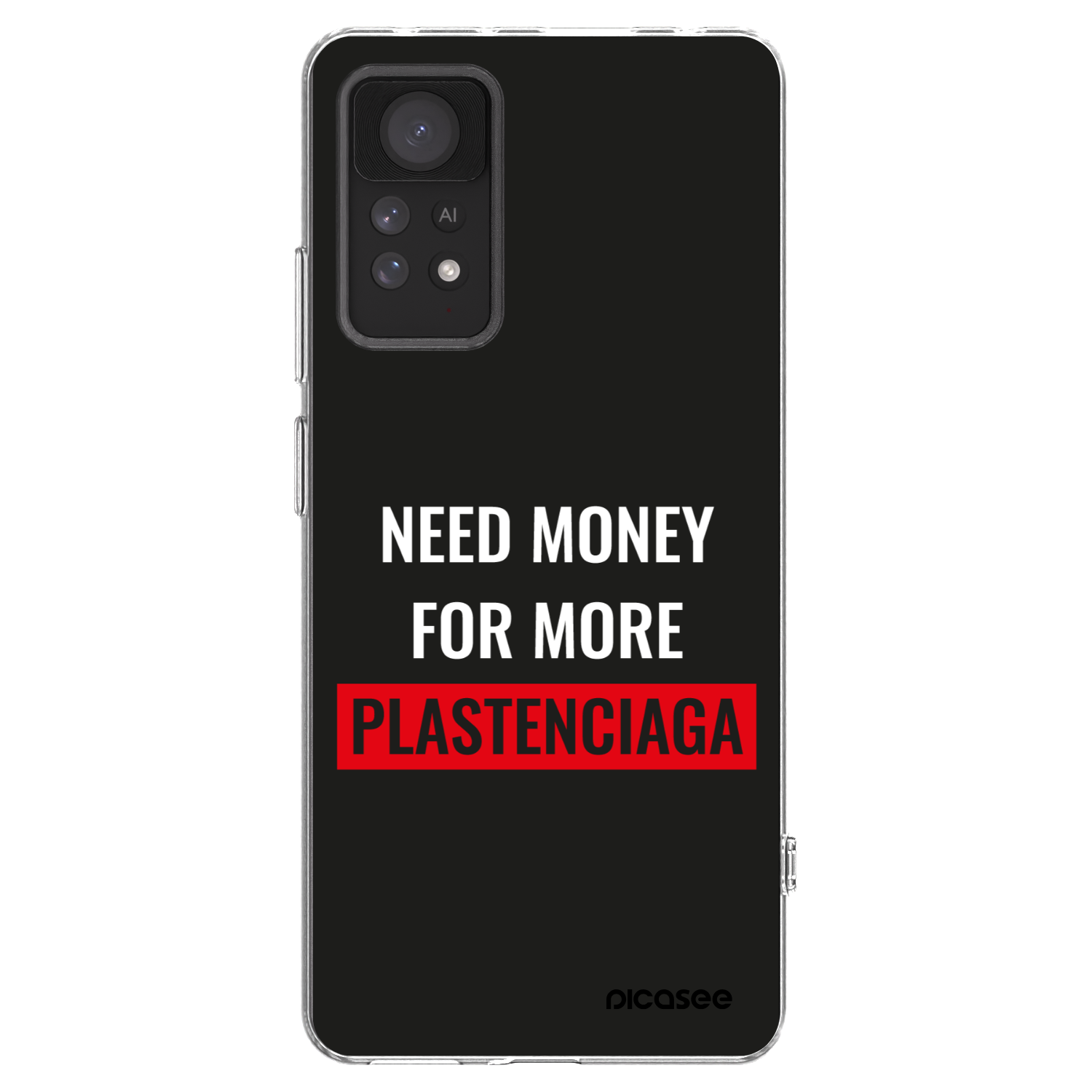 Picasee silikónový prehľadný obal pre Xiaomi Redmi Note 11 Pro - More PLASTENCIAGA