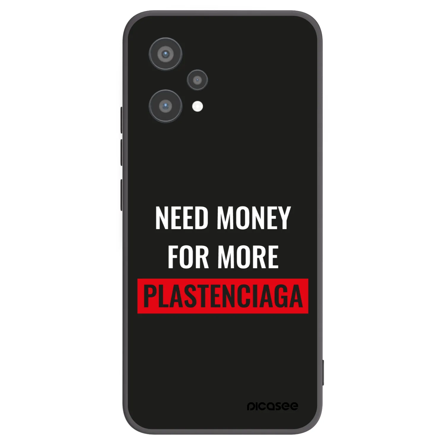 Picasee silikónový čierny obal pre Realme 9 Pro 5G - More PLASTENCIAGA