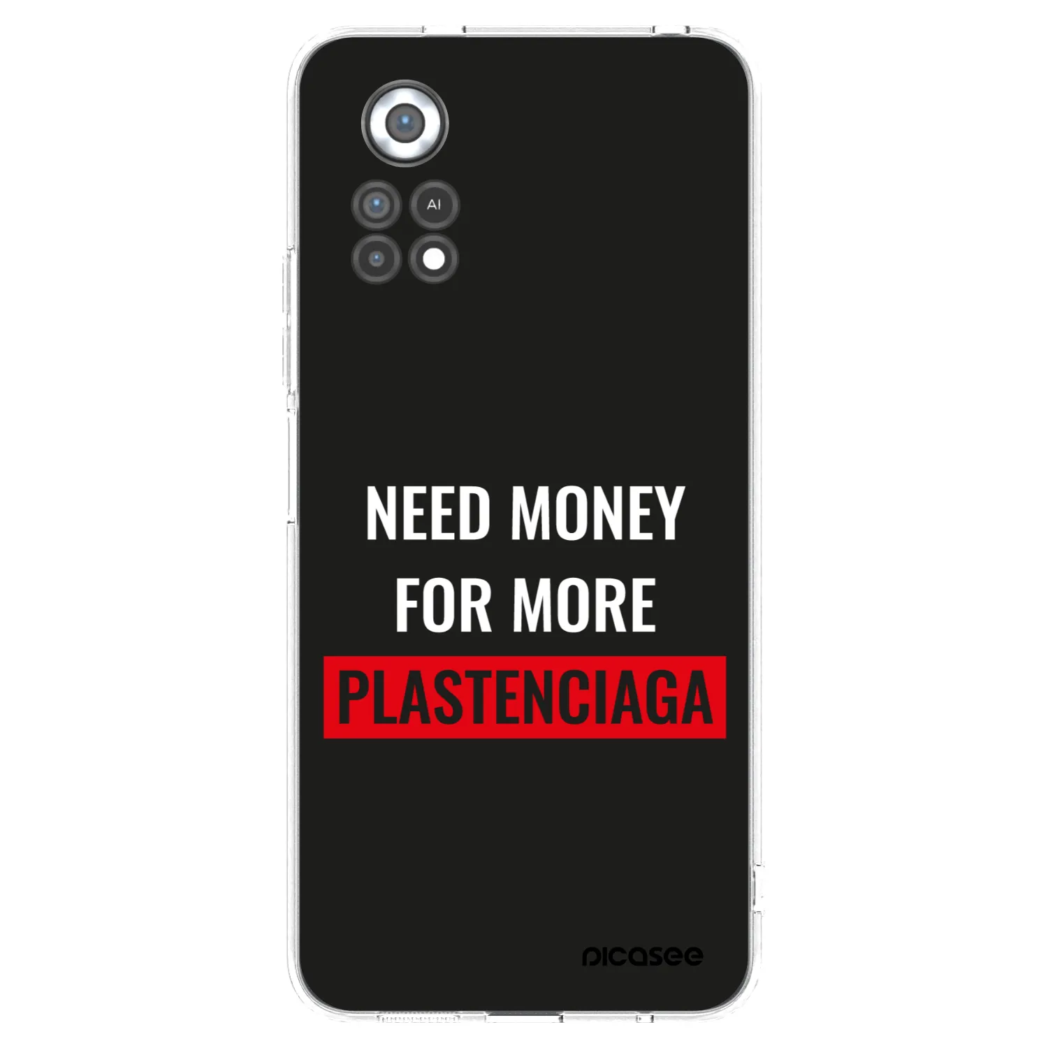 Picasee silikónový prehľadný obal pre Xiaomi Poco X4 Pro 5G - More PLASTENCIAGA
