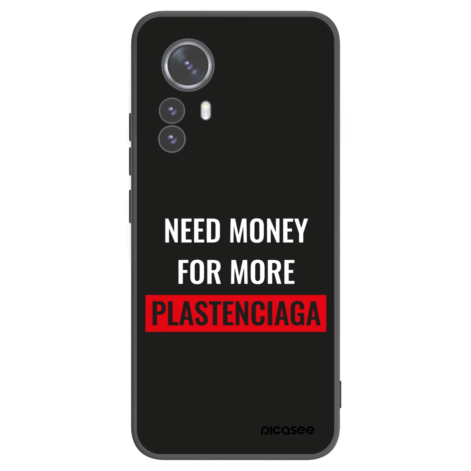Picasee silikónový čierny obal pre Xiaomi 12 Pro - More PLASTENCIAGA