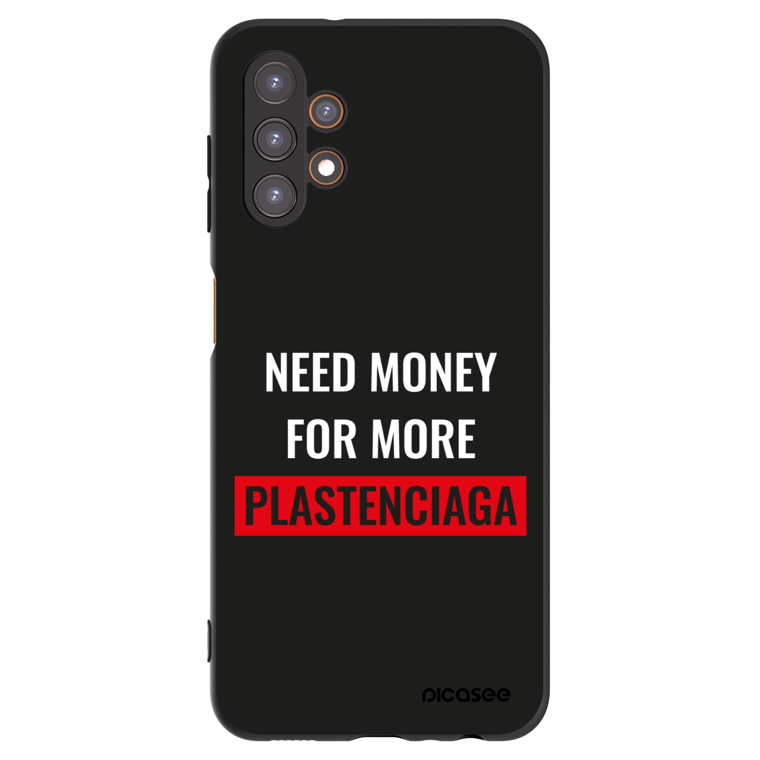 Picasee silikónový čierny obal pre Samsung Galaxy A13 4G A135 - More PLASTENCIAGA