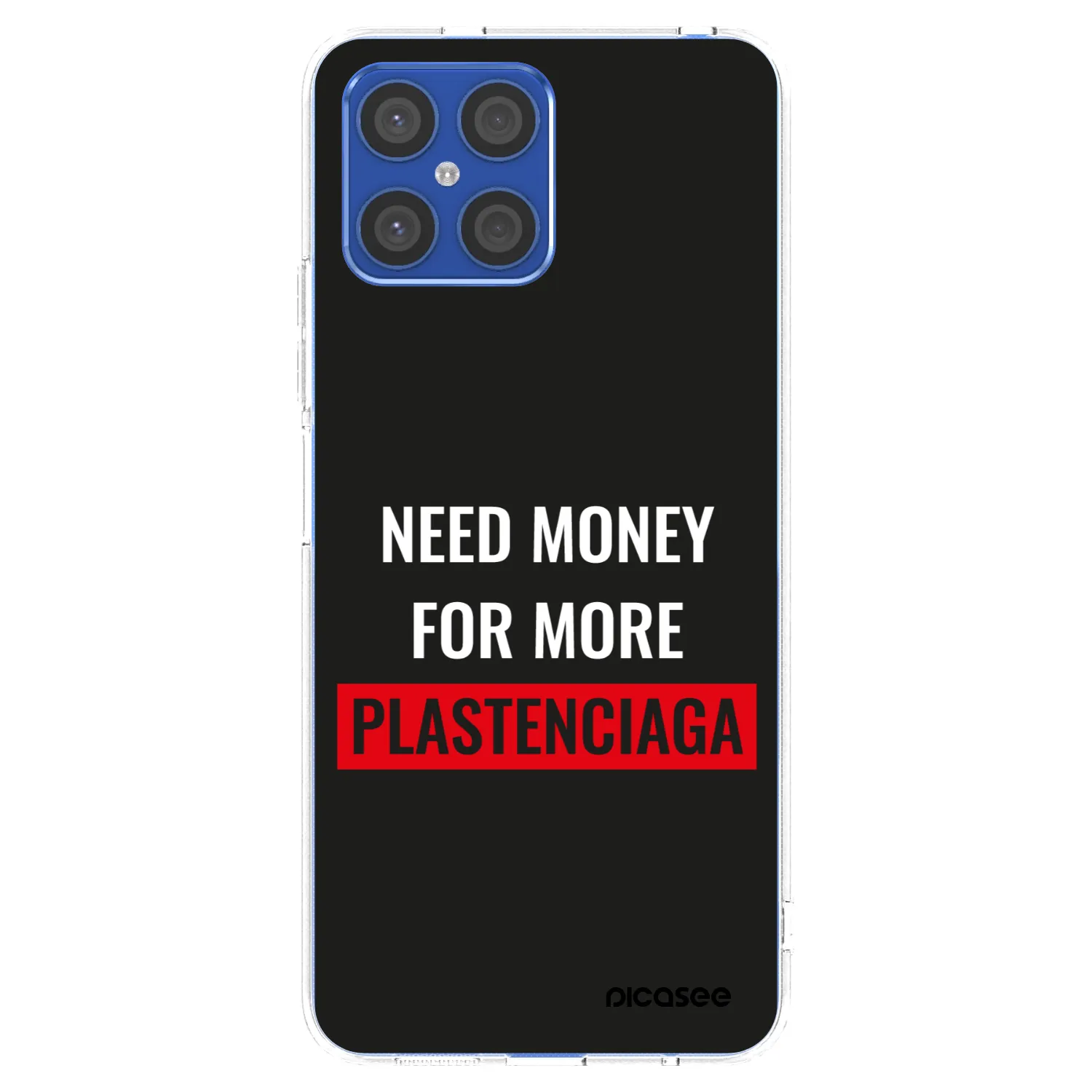 Picasee silikónový prehľadný obal pre Honor X8 4G - More PLASTENCIAGA