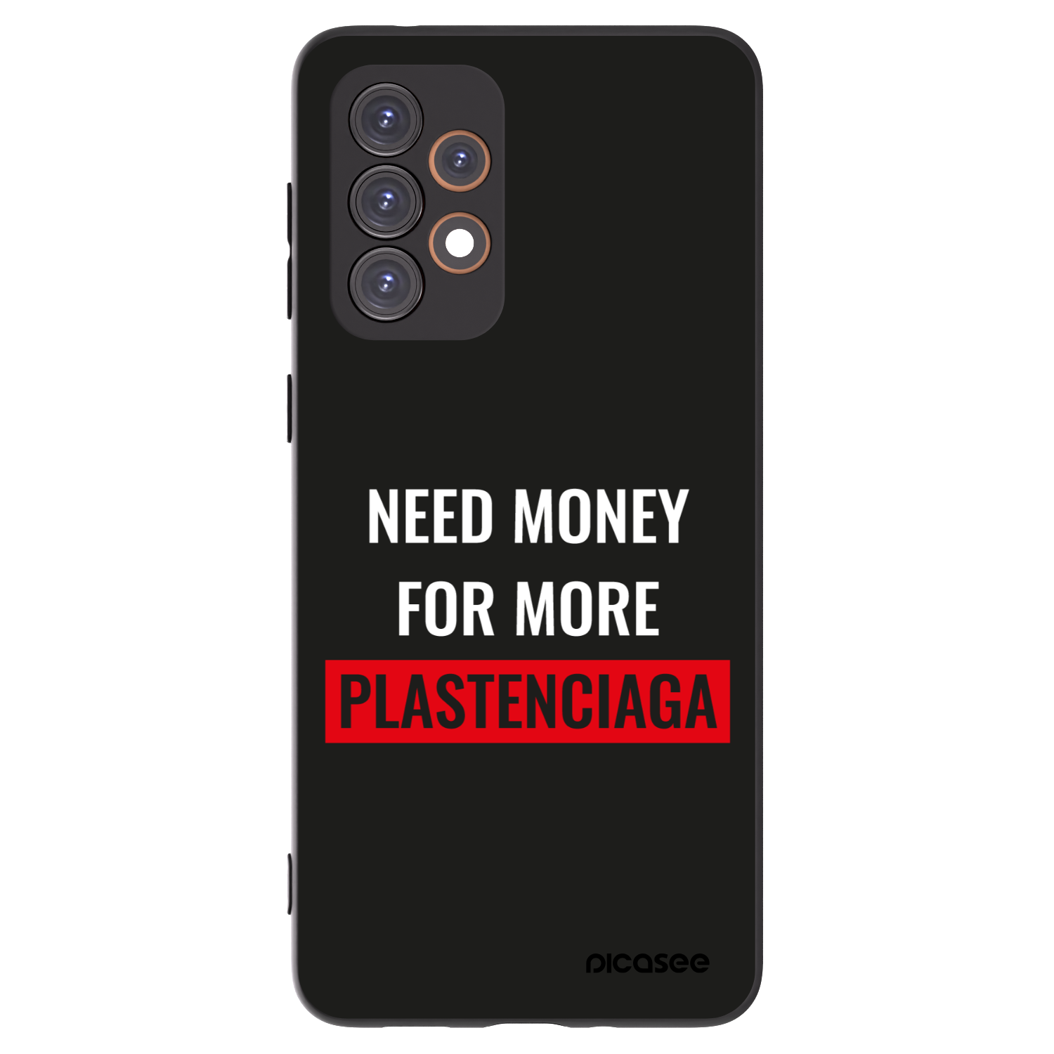 Picasee silikónový čierny obal pre Samsung Galaxy A33 5G A336 - More PLASTENCIAGA