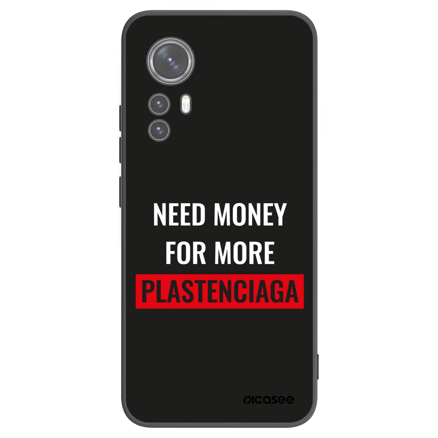 Picasee silikónový čierny obal pre Xiaomi 12X - More PLASTENCIAGA