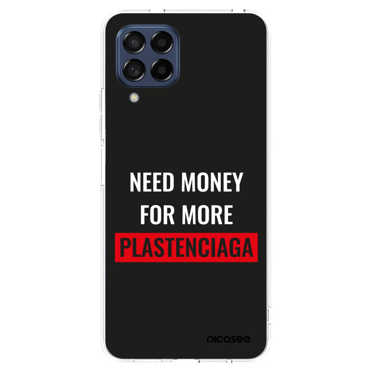 Picasee silikónový prehľadný obal pre Samsung Galaxy M53 5G - More PLASTENCIAGA