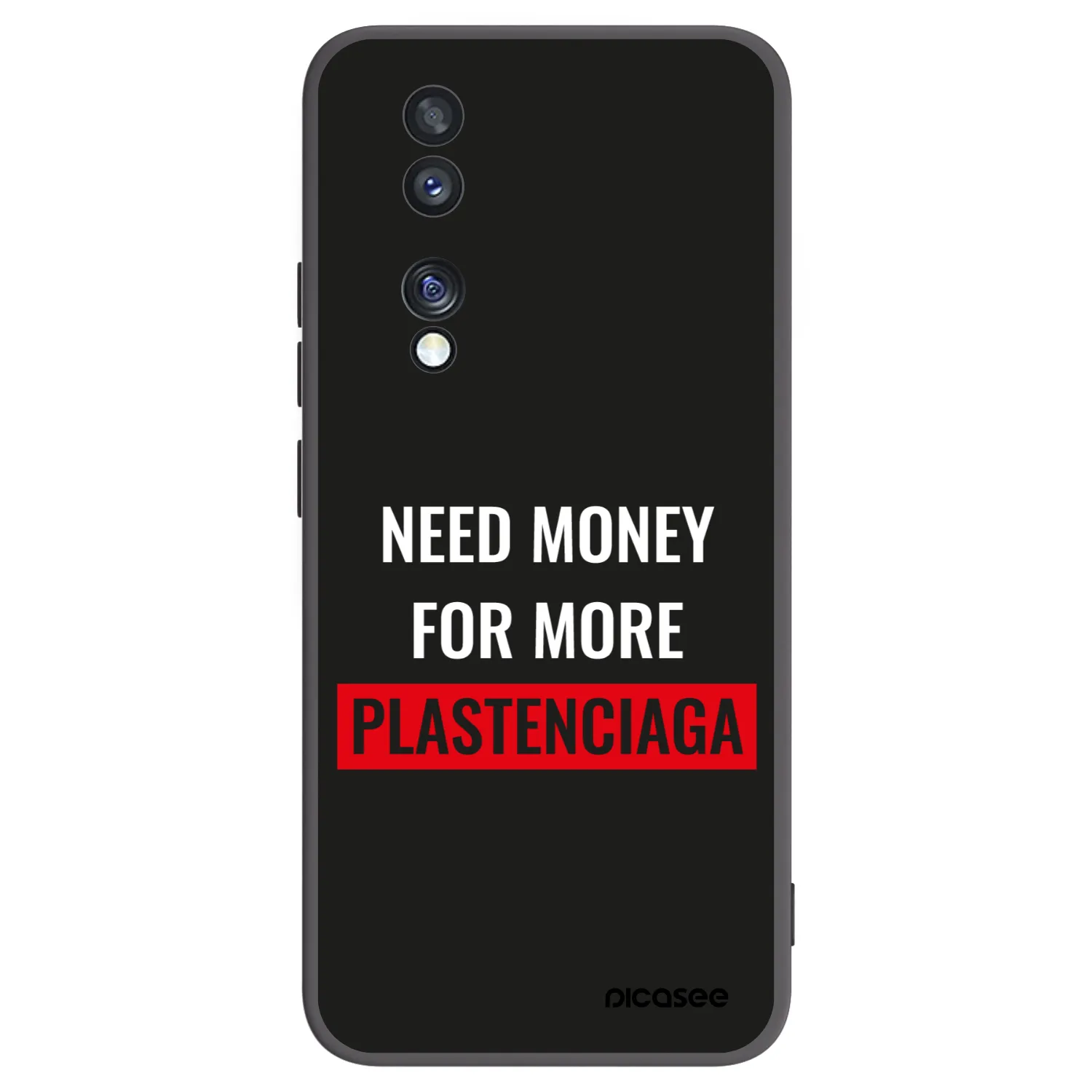 Picasee silikónový čierny obal pre Honor 70 - More PLASTENCIAGA