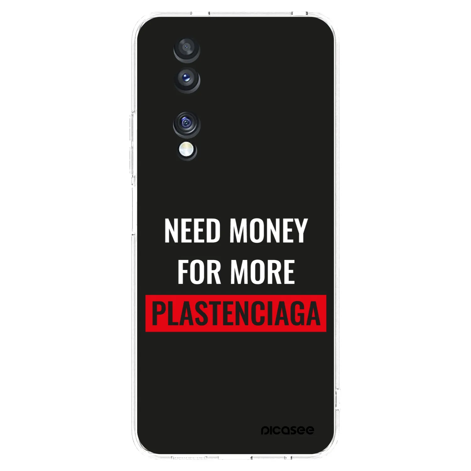 Picasee silikónový prehľadný obal pre Honor 70 - More PLASTENCIAGA