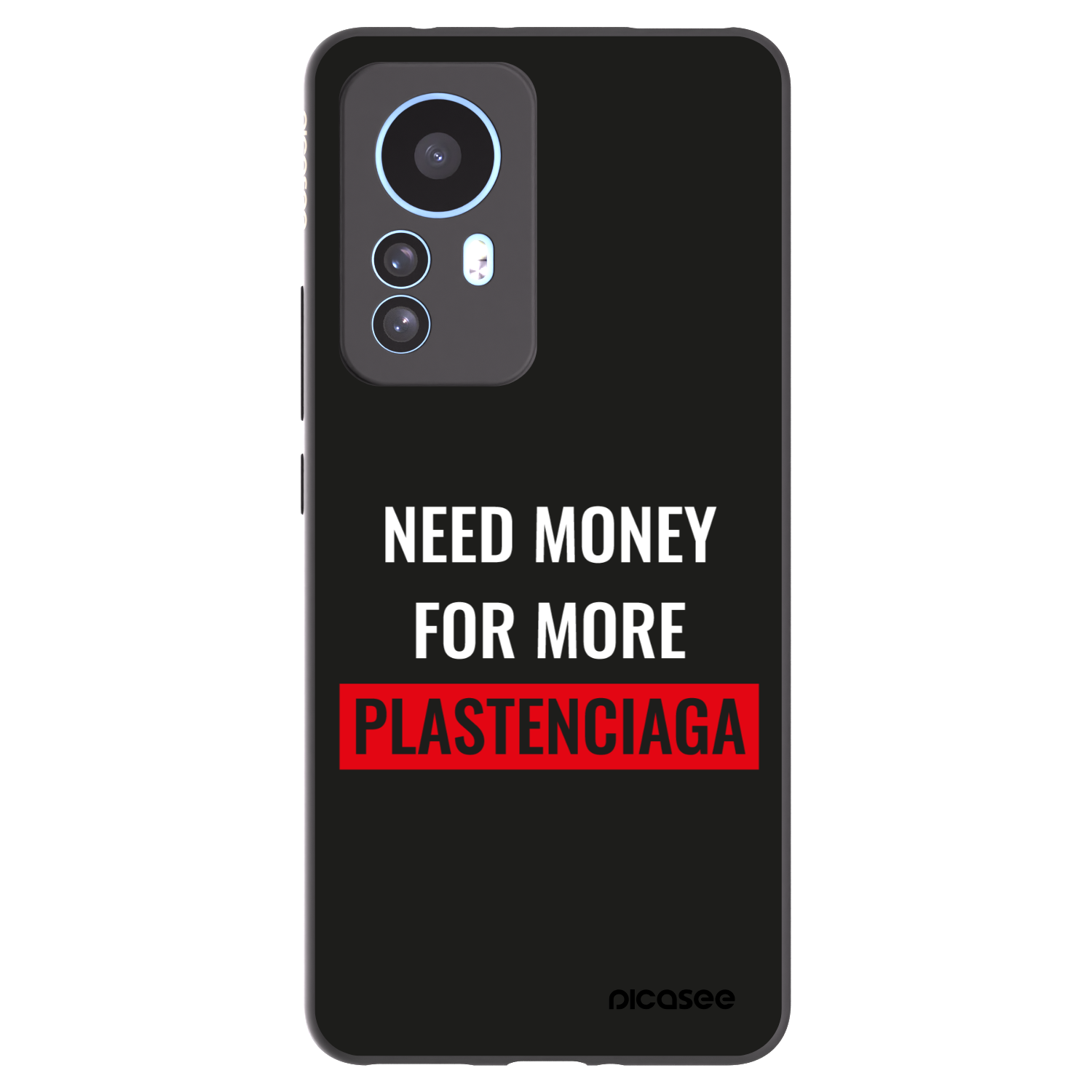 Picasee silikónový čierny obal pre Xiaomi 12T Pro - More PLASTENCIAGA